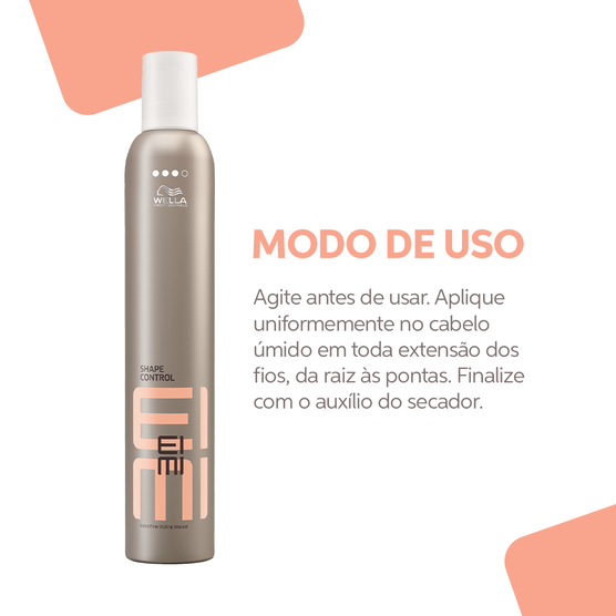 Mousse de Fixação Capilar Wella EIMI Shape Control